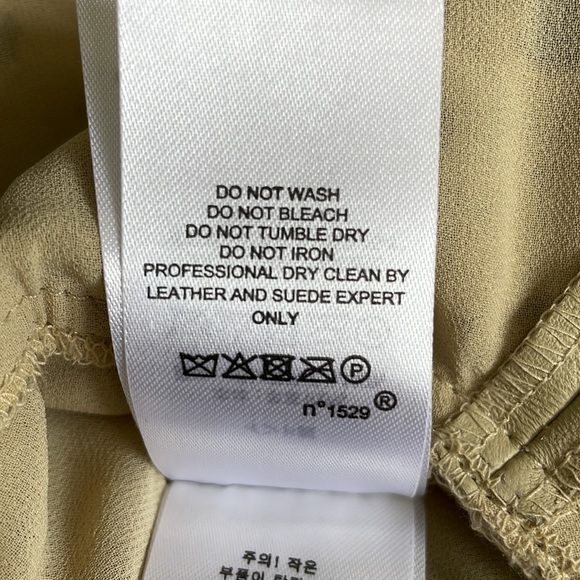 NWT Lauren Ralph Lauren Laser Cut Leather Peplum Top Women’s Size 2 - Picture 10 of 10